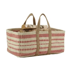 AUBRY GASPARD - Sac à bûches en jute naturel et teinté