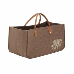 AUBRY GASPARD - Sac à bûches en feutrine 50 x 25 cm