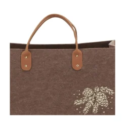 AUBRY GASPARD - Sac à bûches en feutrine 50 x 25 cm