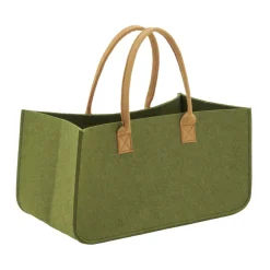 AUBRY GASPARD - Sac à bûches en feutrine 50 x 25 cm