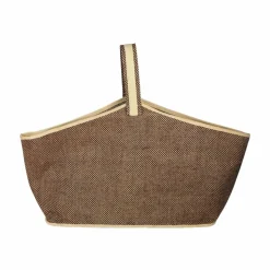 AUBRY GASPARD - Sac à bûches en jute naturel et brun