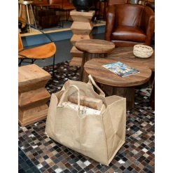 AUBRY GASPARD - Sac à bûches en jute