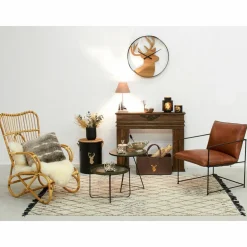 AUBRY GASPARD - Sac à bûches en feutrine 50 x 25 cm