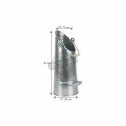 AUBRY GASPARD - Seau à cendres zinc lourd