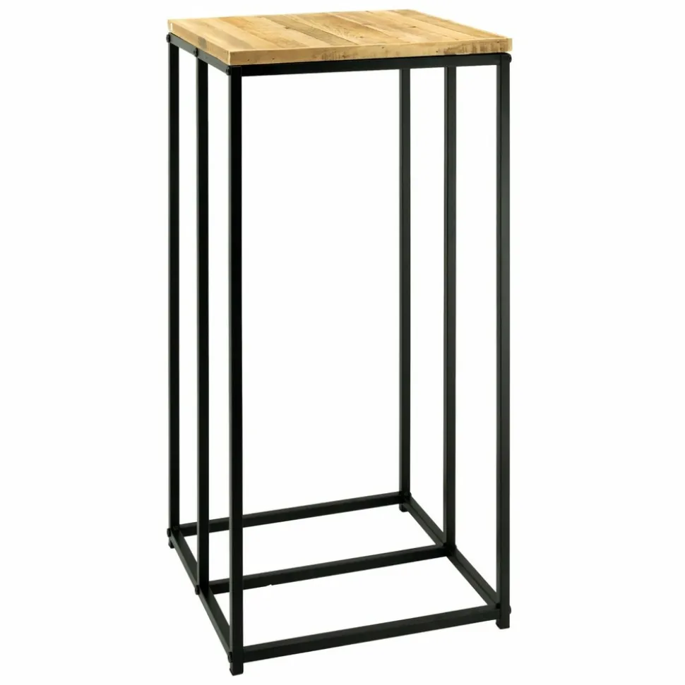 AUBRY GASPARD - Sellette porte-bûches en métal et bois rondo