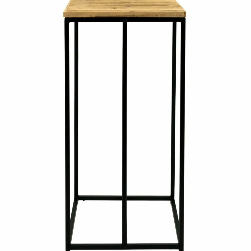 AUBRY GASPARD - Sellette porte-bûches en métal et bois rondo