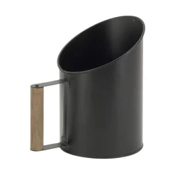 AUBRY GASPARD - Tabouret et seau à pellets avec pelle arbre métal laqué cerf