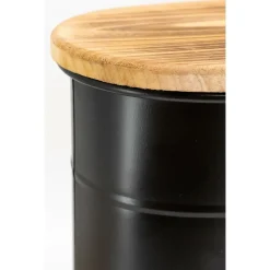 AUBRY GASPARD - Tabouret et seau à pellets en métal