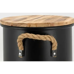 AUBRY GASPARD - Tabouret et seau à pellets