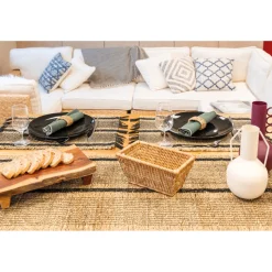 AUBRY GASPARD - Vase en métal meltik beige