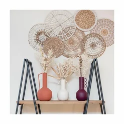 AUBRY GASPARD - Vase en métal meltik terracotta