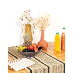 AUBRY GASPARD - Vase en métal meltik terracotta