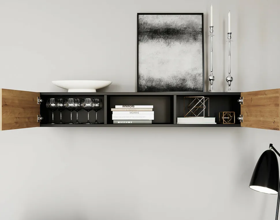 BEST MOBILIER - Felicia - étagère suspendue - 120 cm