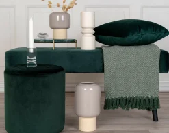 BEST MOBILIER - Fonni - plaid - 130x160 cm - motif abstrait - en coton recyclé