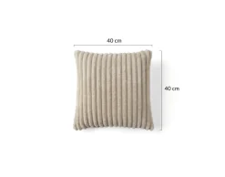 BEST MOBILIER - Garance - coussin - en velours côtelé grosses côtes - 40x40 cm