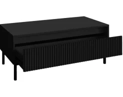 BEST MOBILIER - Girona - table basse - noir - 100 cm