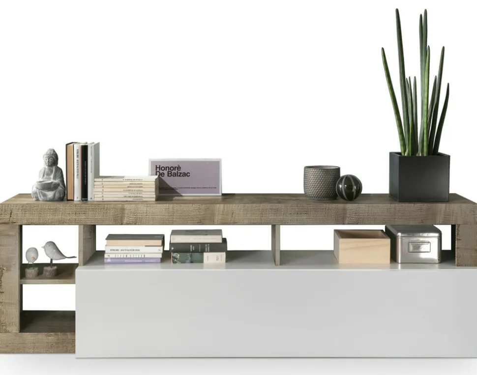 BEST MOBILIER - Lou - meuble tv - 1 porte - 184 cm