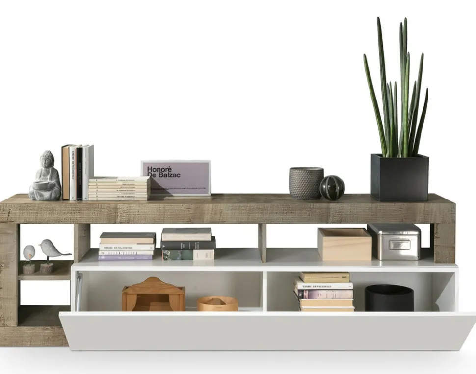 BEST MOBILIER - Lou - meuble tv - 1 porte - 184 cm