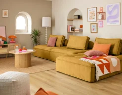 BEST MOBILIER - Marisol - lot de deux coussins de dossier - velours texturé