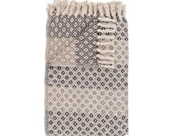 BEST MOBILIER - Martina - plaid - 130x180 cm - en coton recyclé