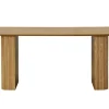 BEST MOBILIER - Milazzo - table à manger - bois plaqué chêne et cannage - 180 cm