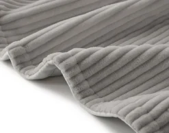 BEST MOBILIER - Palerma - plaid - 200x140 cm - en velours côtelé et velours