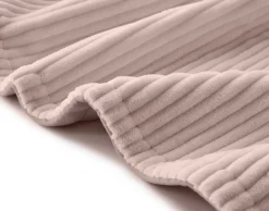 BEST MOBILIER - Palerma - plaid - 100x140 cm - en velours côtelé et velours