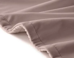 BEST MOBILIER - Palerma - plaid - 100x140 cm - en velours côtelé et velours