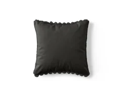 BEST MOBILIER - Pampelune - coussin - en fausse fourrure côtelé et velours - 40x40 cm