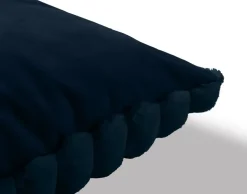 BEST MOBILIER - Pampelune - coussin - en fausse fourrure côtelé et velours - 40x40 cm