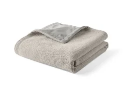 BEST MOBILIER - Paolo - plaid - 100x140 cm - en velours texturé et velours