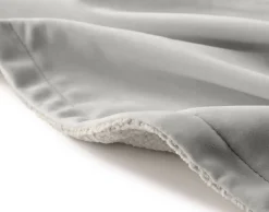 BEST MOBILIER - Paolo - plaid - 100x140 cm - en velours texturé et velours