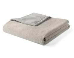 BEST MOBILIER - Paolo - plaid - 200x140 cm - en velours texturé et velours