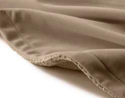 BEST MOBILIER - Paolo - plaid - 100x140 cm - en velours texturé et velours