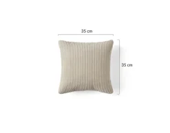 BEST MOBILIER - Pivoine - coussin - en velours côtelé - 35x35 cm