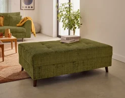 BEST MOBILIER - Rune - pouf en velours texturé