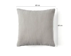 BEST MOBILIER - Selma - coussin - en velours côtelé - 60x60 cm