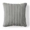 BEST MOBILIER - Sierra - coussin - en fausse fourrure côtelé - 60x60 cm