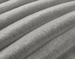 BEST MOBILIER - Sierra - coussin - en fausse fourrure côtelé - 60x60 cm