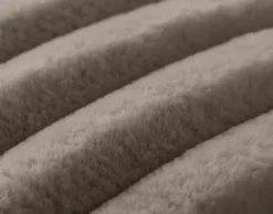 BEST MOBILIER - Sierra - coussin - en fausse fourrure côtelé - 40x40 cm