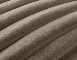 BEST MOBILIER - Sierra - coussin - en fausse fourrure côtelé - 60x60 cm