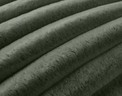 BEST MOBILIER - Sierra - coussin - en fausse fourrure côtelé - 50x50 cm