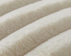 BEST MOBILIER - Sierra - coussin - en fausse fourrure côtelé - 40x40 cm