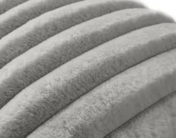 BEST MOBILIER - Sierra - coussin - en fausse fourrure côtelé - 40x40 cm