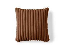 BEST MOBILIER - Sierra - coussin - en fausse fourrure côtelé - 40x40 cm