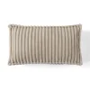 BEST MOBILIER - Stella - coussin - en velours côtelé grosses côtes - 32x57 cm