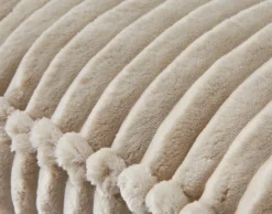 BEST MOBILIER - Stella - coussin - en velours côtelé grosses côtes - 32x57 cm