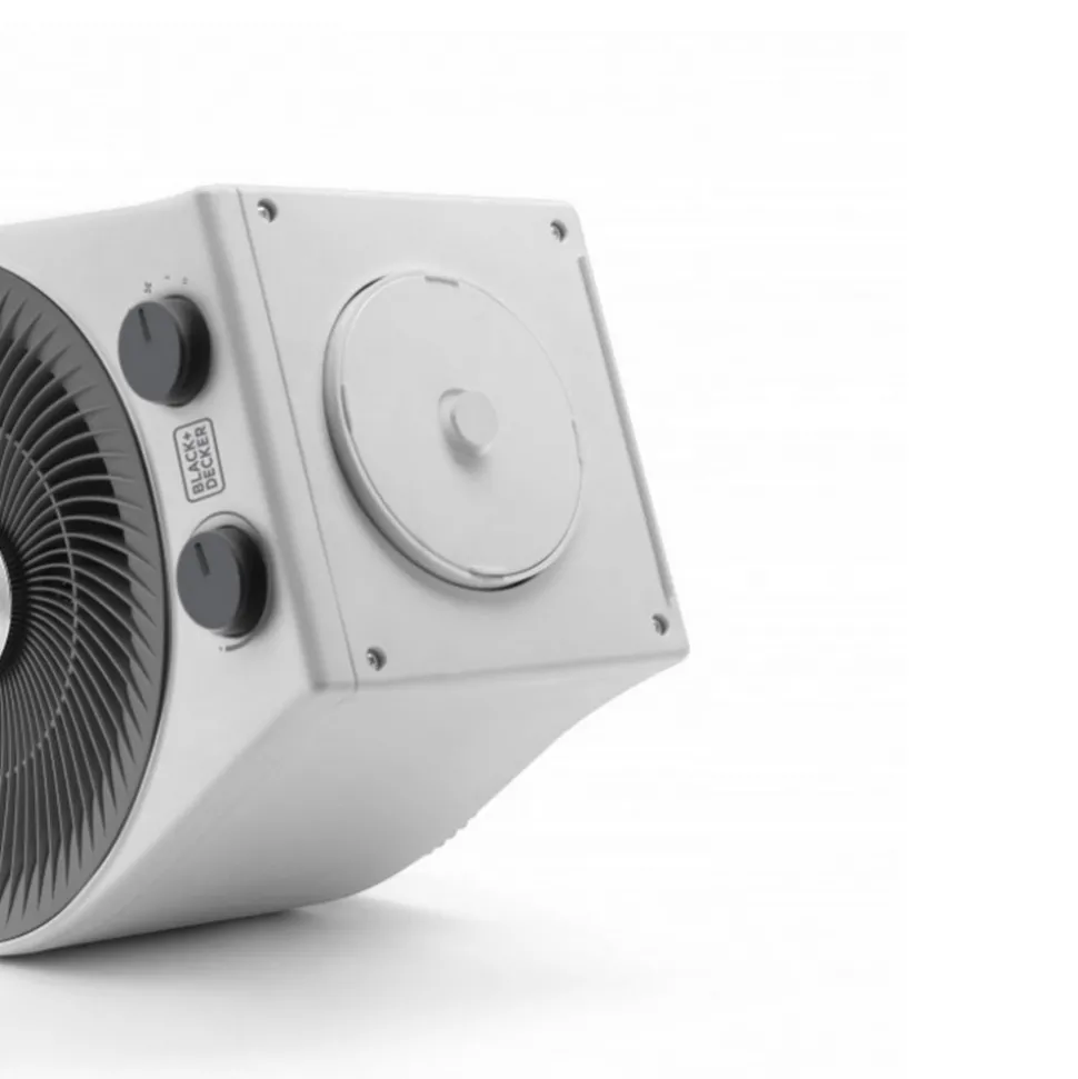 Black+decker chauffage soufflant 2000w blanc - bxfsh2000e