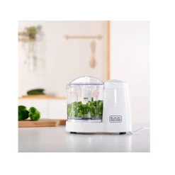 Black+decker mini-hachoir 0.35l 120w blanc - bxch120e