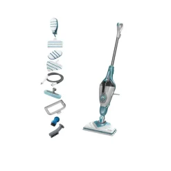 Black+decker nettoyeur balai vapeur 1600w bleu - bhsm166dsmqs